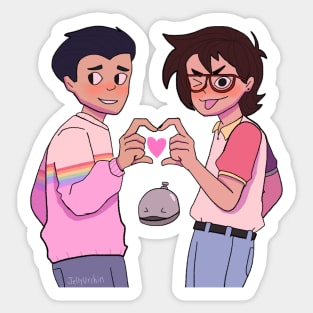 Ryan and Min-Gi Sticker